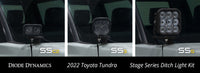 Thumbnail for Diode Dynamics 2022 Toyota Tundra C2 Sport Stage Series Ditch Light Kit - White Combo