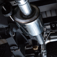 Thumbnail for AWE Tuning 2021+ Ford F-150 Tremor (w/ Bumper Cutouts) 0FG Non-Resonated Catback -Diamond Black Tips