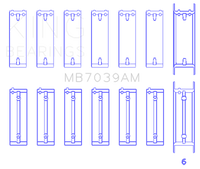 Thumbnail for King BMW M51/M57 (Size STD) Main Bearing Set