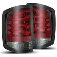 Thumbnail for AlphaRex 14-18 Chevrolet Silverado 1500 PRO-Series LED Tail Lights Red Smoke