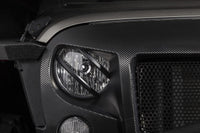 Thumbnail for Rugged Ridge 07-18 Jeep Wrangler JK Black Elite Pivotal Headlight Euro Guard