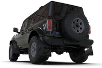 Thumbnail for Rally Armor 21-24 Ford Bronco (Steel Bmpr + RR - NO Rptr/Sprt) Blk Mud Flap w/Area Blue Logo