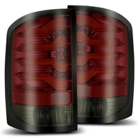 Thumbnail for AlphaRex 14-18 GMC Sierra 1500 PRO-Series LED Tail Lights Red Smoke