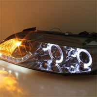 Thumbnail for Spyder Mazda 6 03-05 With Fog Lights Projector Headlights LED Halo DRL Smke PRO-YD-M603-FOG-DRL-SM