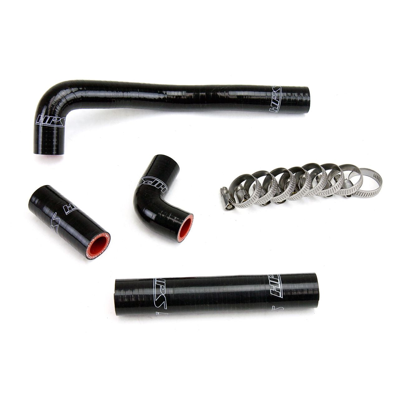 HPS Black Reinforced Silicone Radiator Hose Kit for Kawasaki 88-04 KX500