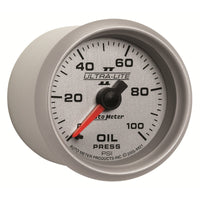 Thumbnail for Autometer Ultra-Lite II 52mm 0-100 PSI Mechanical Oil Pressure Gauge