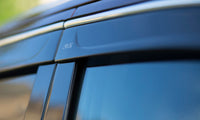Thumbnail for AVS 21-22 Jeep Grand Cherokee Ventvisor Low Profile Deflectors 4pc - Smoke w/Chrome Trim