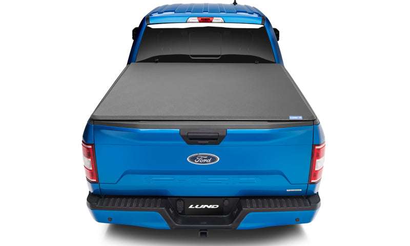 Lund 19-23 Ford Ranger Genesis Elite Tri-Fold Tonneau Cover - Black