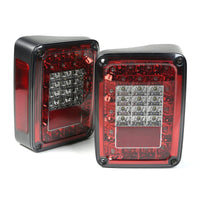 Thumbnail for Rugged Ridge Led Tail Light Set Smoke 07-18 Jeep Wrangler