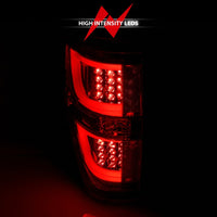 Thumbnail for ANZO 2009-2013 Ford F-150 LED Taillights Red/Clear
