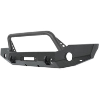 Thumbnail for Westin 18-19 Jeep Wrangler JL WJ2 Full Width Front Bumper w/Bull Bar Textured Black