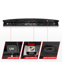 Thumbnail for ANZO 2007-2014 Chevrolet Suburban 1500 LED 3rd Brake Light Black Housing Red Lens w/ Spoiler 1pc