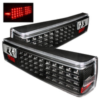 Thumbnail for Xtune Ford MUStang 87-93 LED Tail Lights Black ALT-ON-FM87-LED-BK