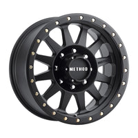Thumbnail for Method MR304 Double Standard 17x8.5 0mm Offset 8x6.5 130.81mm CB Matte Black Wheel