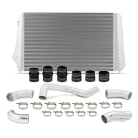 Thumbnail for Mishimoto 17-19 GM L5P Duramax Intercooler Kit - Silver w/ Polished Pipes
