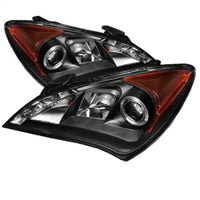 Thumbnail for Spyder Hyundai Genesis 10-12 Projector Halogen Model- LED Halo DRL Blk PRO-YD-HYGEN09-DRL-BK