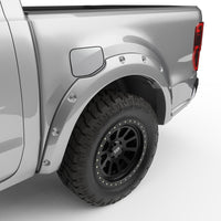 Thumbnail for EGR 19-22 Ford Ranger Painted To Code Ingot Traditional Bolt-On Look Fender Flares Silver Set Of 4