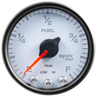 Thumbnail for Autometer Spek-Pro Gauge Fuel Level 2 1/16in 0-270 Programmable Wht/Blk