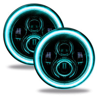 Thumbnail for Oracle Jeep Wrangler JL/Gladiator JT 7in. High Powered LED Headlights (Pair) - Dynamic SEE WARRANTY