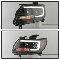 Thumbnail for Spyder 15-17 Chevy Colorado Projector Headlights - Light Bar LED - Black (PRO-YD-CCO15-LBDRL-BK)