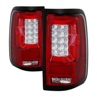 Thumbnail for Spyder Ford F150 04-08 Styleside Tail Light V2 - LED - Red Clear ALT-YD-FF15004V2-LBLED-RC