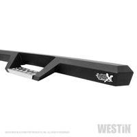 Thumbnail for Westin 2019 Chevrolet Silverado/Sierra 1500 Crew Cab Drop Nerf Step Bars - Textured Black