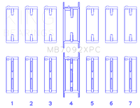 Thumbnail for King Nissan RB26DETT 24V (Size 0.25) Coated Performance Main Bearing Set