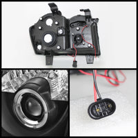Thumbnail for Spyder Jeep Grand Cherokee 08-10 Projector Headlights LED Halo LED Blk Low 9006 PRO-YD-JGC08-HL-BK