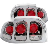 Thumbnail for ANZO 1994-1998 Ford Mustang Taillights Chrome
