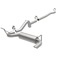 Thumbnail for MagnaFlow 12-14 Jeep Wrangler 4dr Single Straight Rear P/S Exit Stainless C/B Performance Exhaust