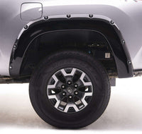 Thumbnail for EGR 16+ Toyota Tacoma w/Mudflap Bolt-On Look Color Match Fender Flares - Set - Black