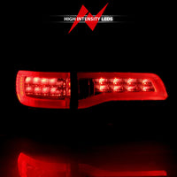 Thumbnail for ANZO 2014-2016 Jeep Grand Cherokee LED Taillights Red/Clear
