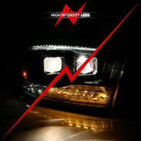 Thumbnail for ANZO 2009-2018 Dodge Ram 1500 Projector H.L. Switchback Chrome Amber