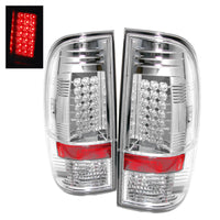 Thumbnail for Spyder Ford Super Duty 08-15 LED Tail Lights Chrome ALT-YD-FS07-LED-C