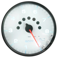 Thumbnail for Autometer Spek-Pro Gauge Tachometer 5in 8K Rpm W/Shift Light & Peak Mem White/Black