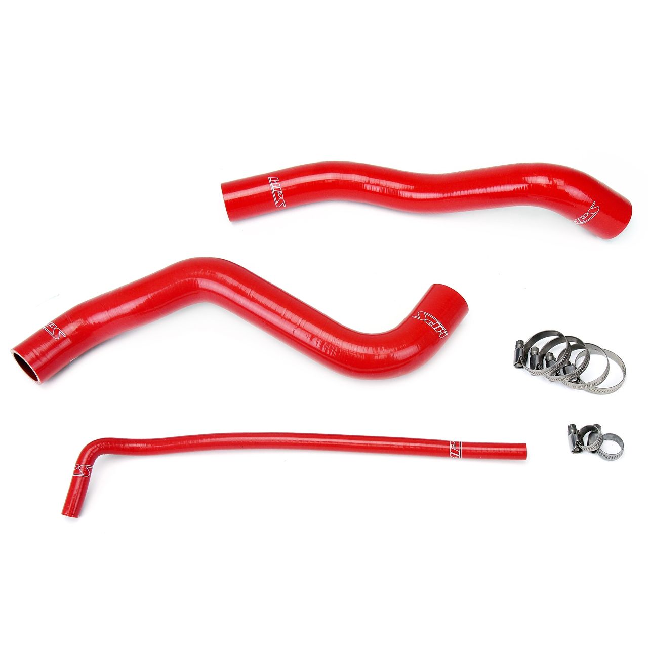 HPS Red Reinforced Silicone Radiator Hose Kit Coolant for Chevy 12-15 Camaro SS ZL1 6.2L Z28 7.0L V8