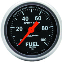 Thumbnail for Autometer Sport-Comp 52mm 0-100 PSI Electronic Fuel Pressure Gauge