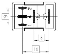 Thumbnail for Hella Relay Micro Iso 5 Pole 12V Spst Res