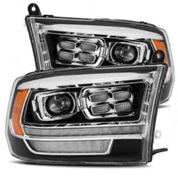 Thumbnail for AlphaRex 09-18 Dodge Ram 1500HD PRO-Series Proj Headlight Plnk Style Blk w/Chrm Acc w/Seq Signal/DRL
