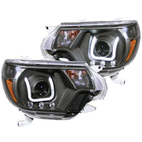 Thumbnail for ANZO 2012-2015 Toyota Tacoma Projector Headlights w/ U-Bar Black