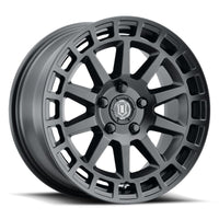 Thumbnail for ICON Journey 17x8 5x4.5 38mm Offset 6in BS Satin Black Wheel