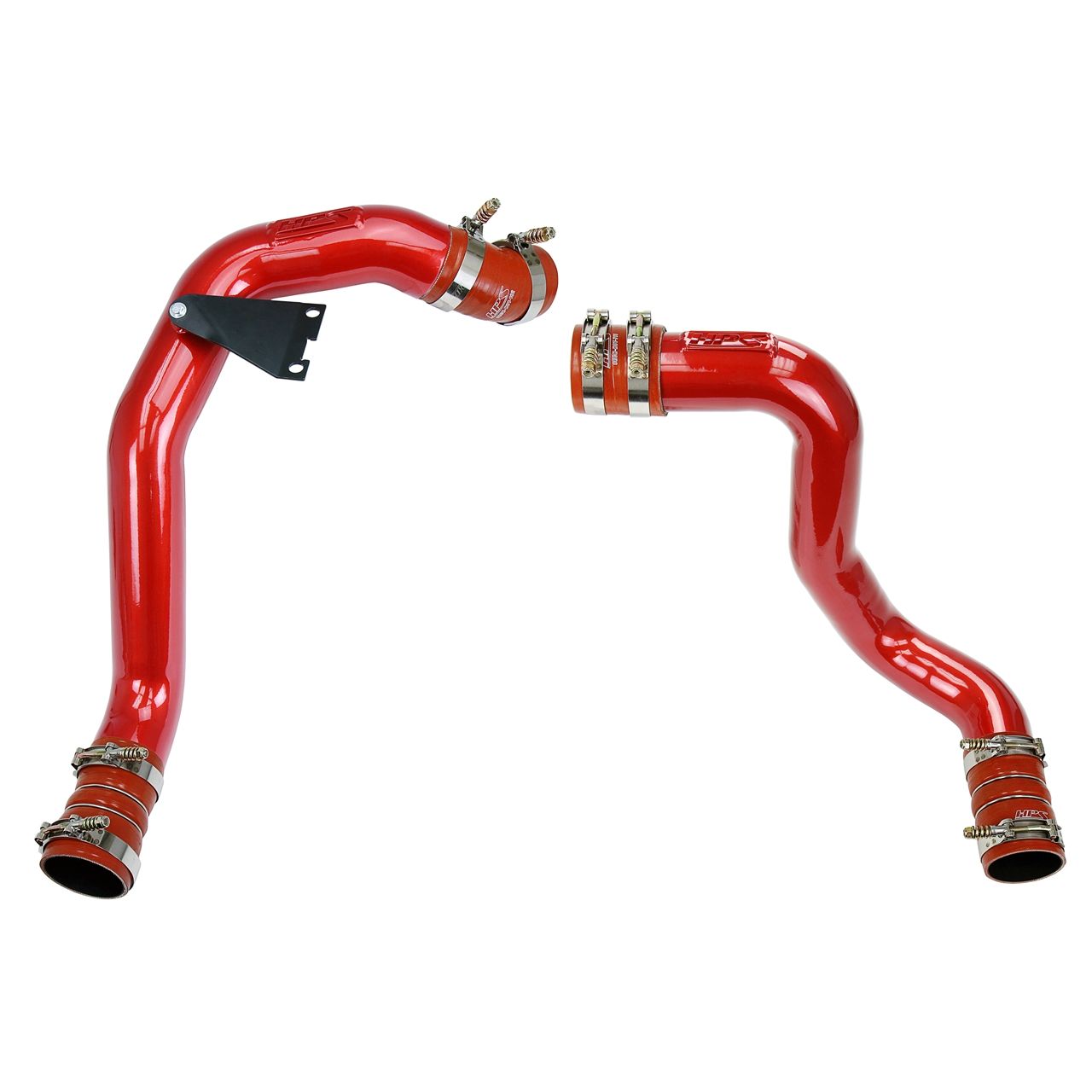 HPS Red Hot & Cold Side Charge Pipe with Intercooler Boots Kit 03-07 Ford F250 Superduty Powerstroke 6.0L Diesel Turbo