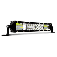 Thumbnail for XK Glow 2-in-1 LED Light Bar w/ Pure White and Hunting Green Flood and Spot Work Light 10In
