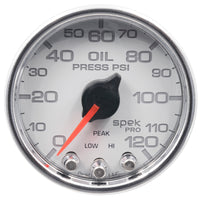 Thumbnail for Autometer Spek-Pro 2-1/16in 0-120 PSI Digital Stepper Motor w/Peak & Warn Oil Pressue Gauge