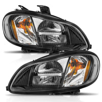Thumbnail for ANZO 2002-2014 Freightliner M2 LED Crystal Headlights Black Housing w/ Clear Lens (Pair)
