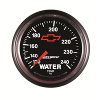 Thumbnail for Autometer Sport-Comp II 2-1/16in 120-240 Deg Mechanical Water Temp Gauge - Bowtie Black