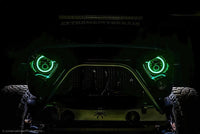 Thumbnail for Oracle 7in High Powered LED Headlights - Black Bezel - ColorSHIFT No Controller SEE WARRANTY