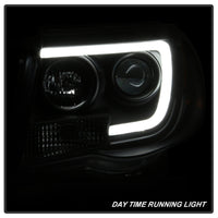 Thumbnail for Spyder Toyota Tacoma 05-11 Projector Headlights - Light Bar DRL - Black PRO-YD-TT05V2-LB-BK