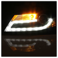 Thumbnail for Spyder Audi A4 09-12 Projector Headlights Xenon/HID Model Only - DRL LED Blk PRO-YD-AA408-HID-DRL-BK