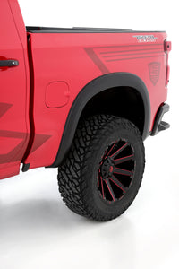 Thumbnail for Lund 19-21 Chevy Silverado 1500 SX-Sport Smooth Elite Series Rear Fender Flares - Black (2 Pc.)